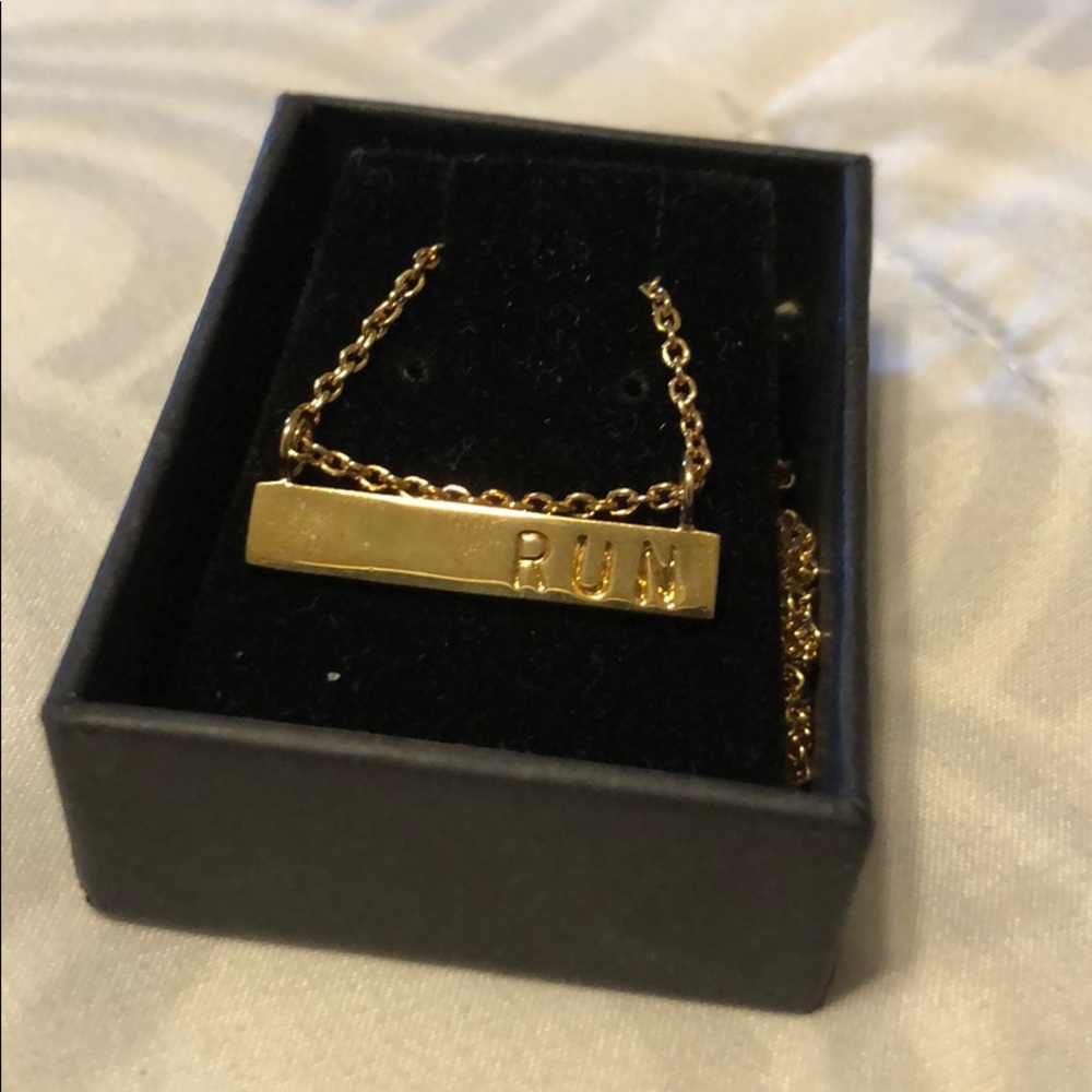 Hoops and Bell necklace, Gold